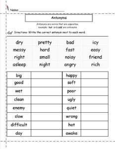 2nd Grade English Worksheets Best Coloring Pages For Kids