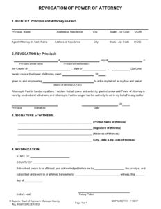 30 Free Power Of Attorney Revocation Forms Word PDF TemplateArchive