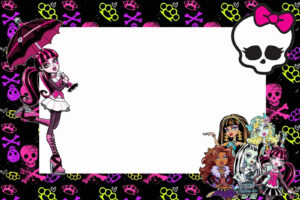 35 Monster High Birthday Invitation Template With Images Monster