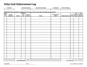 40 Petty Cash Log Templates Forms Excel PDF Word TemplateLab