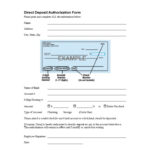 47 Direct Deposit Authorization Form Templates TemplateArchive