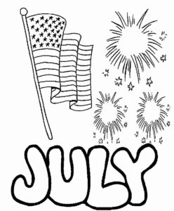 4th Of July Coloring Pages Independence Day Free Printable