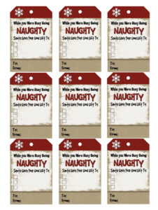 8 Best Funny Christmas Gift Tags Printable Printablee