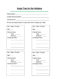 Angel Tree Form Template Doc Fill Out Sign Online DocHub