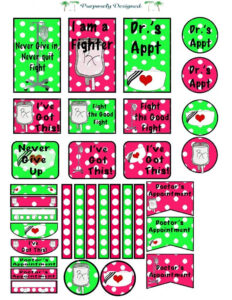 Big Happy Planner Sticker Sheet Polka Dot Color Sets Medical Stickers