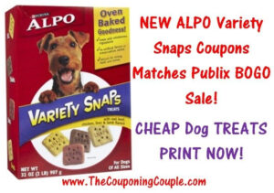 CHEAP ALPO Dog Treats Publix NEW Coupon BOGO Sale Dog Treats