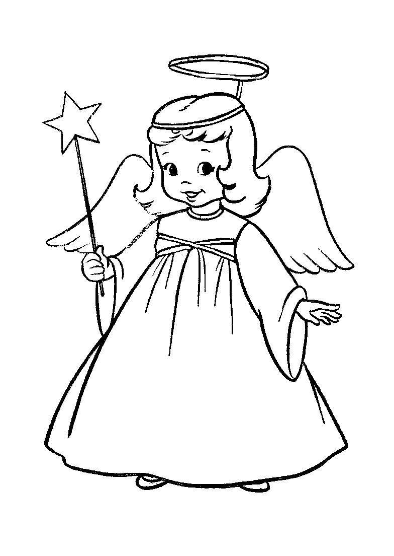 Christmas Angel Coloring Pages Learn To Coloring