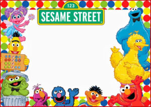 Elmo And Sesame Street Birthday Party Invitation Sesame Street