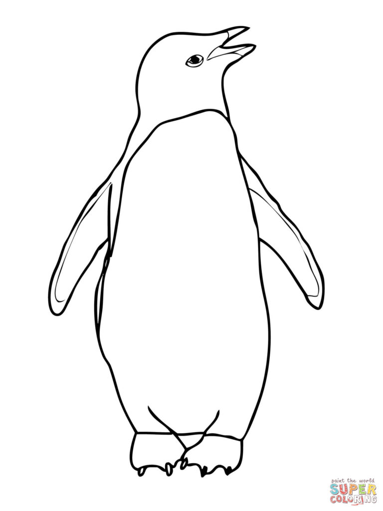 Emperor Penguin Coloring Pages Coloring Home