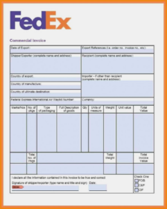 Fedex International Air Waybill Blank Form Pdf Resume Examples