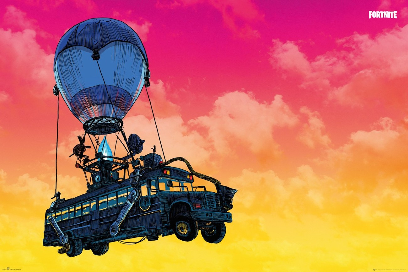 Fortnite Battle Bus Poster All Posters In One Place 3 1 FREE