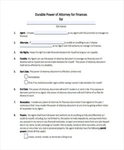 FREE 24 Printable Power Of Attorney Forms In PDF MS Word