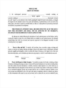 FREE 6 Financial Power Of Attorney Forms In PDF