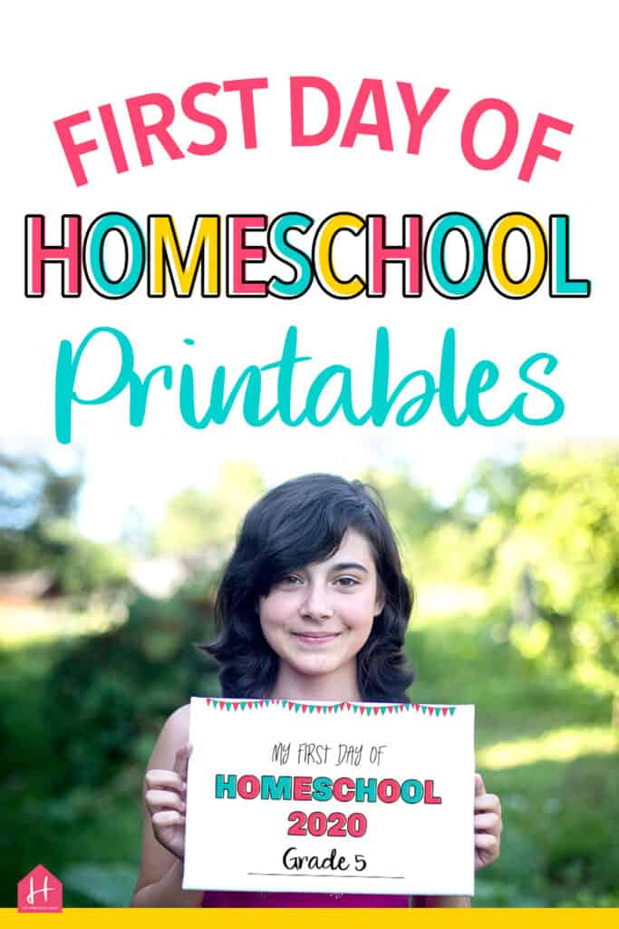 Free First Day Of Homeschool Printable Signs