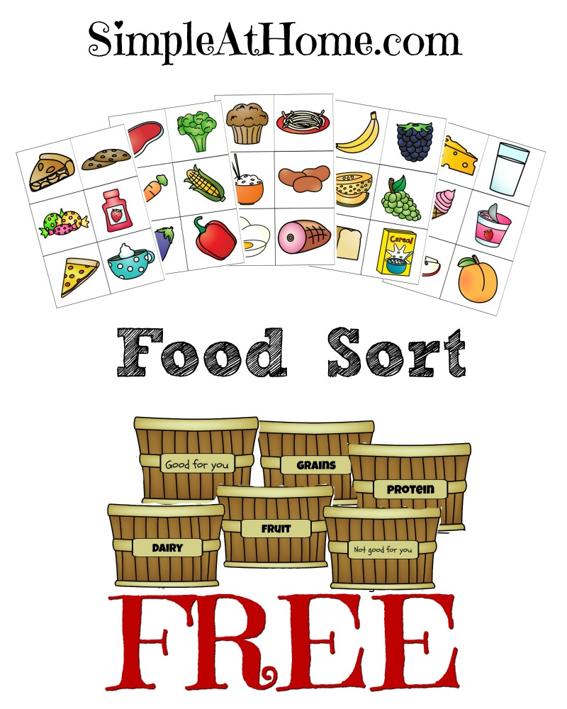 FREE Food Groups Sort Printables Free Homeschool Deals