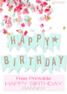 Free Printable Birthday Banners The Girl Creative