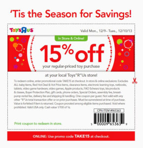 Free Printable Coupons Toys R Us Coupons