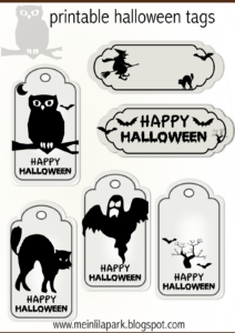 Free Printable Halloween Tags Druckvorlage Halloween Freebie