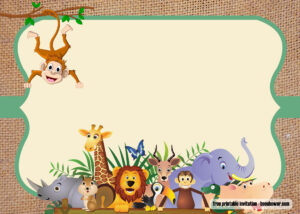 Free Printable Safari Birthday Invitation Templates Download Free