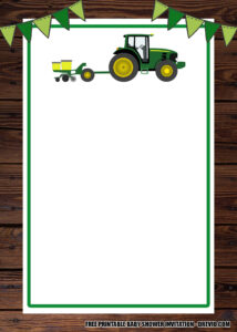 FREE Printable Tractor Invitation Templates Free Printable Birthday