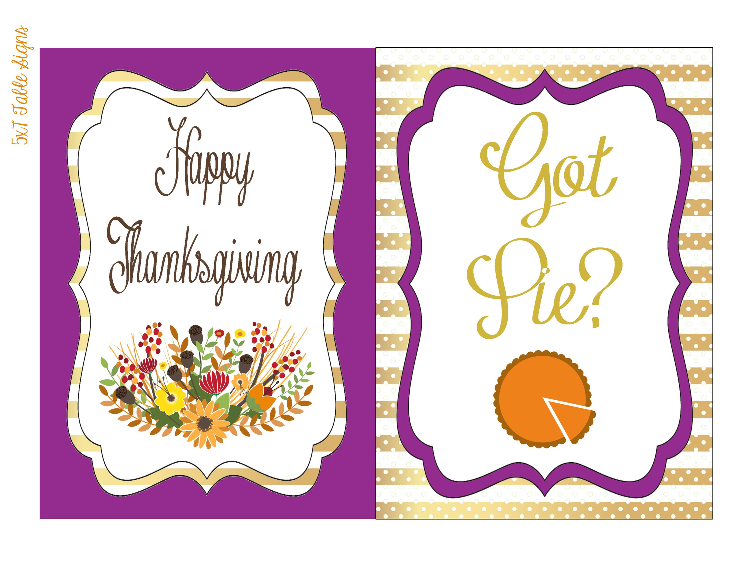 Free Thanksgiving Printables From J At Your Service Catch My Party