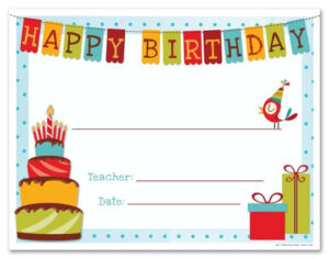 Happy Birthday Certificate Templates Birthday Certificate Happy