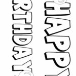 Happy Birthday Printable Signs Birthday Coloring Pages Happy