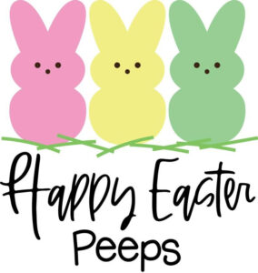 Happy Easter Peeps Svg Easter Svg Bunny Svg Handlettering Etsy