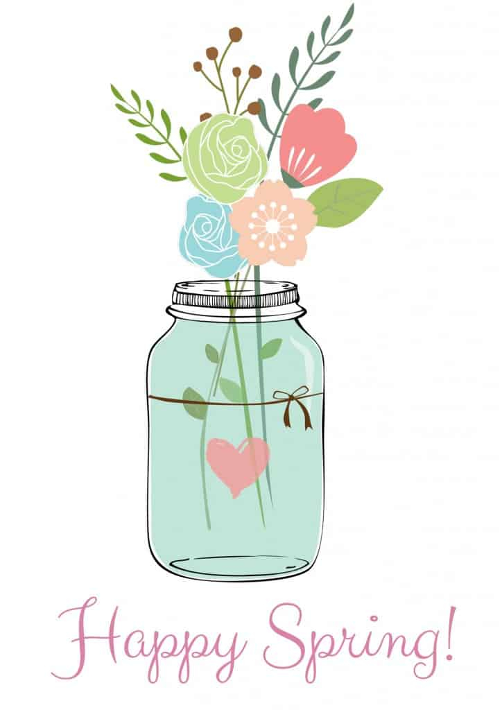 Happy Spring Free Printable A Sparkle Of Genius