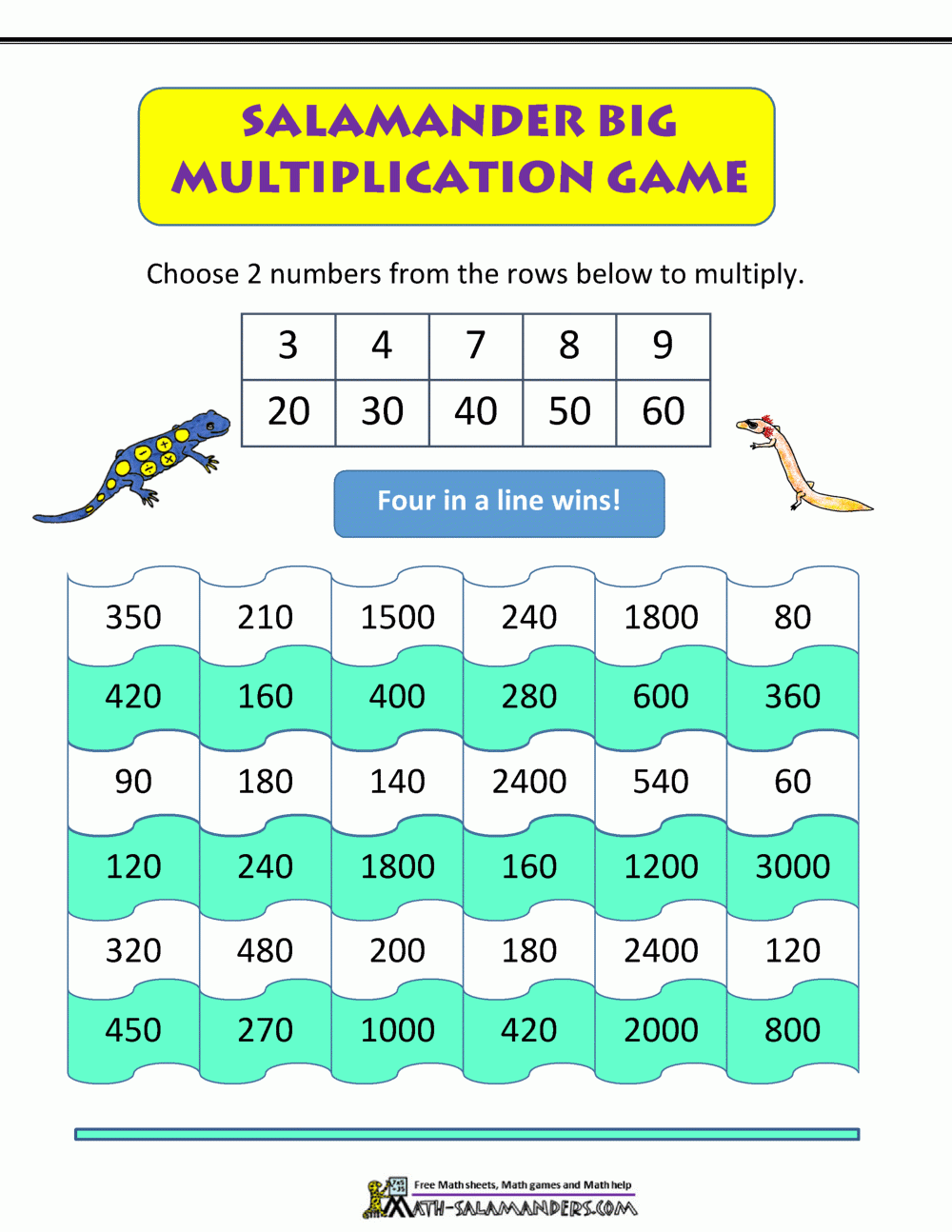 Math Games 4th Grade