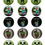 Minecraft Edible Image Cupcake Toppers Minecraft Party Minecraft