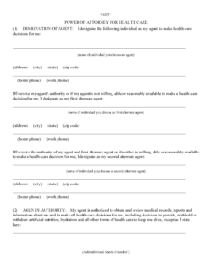 New Mexico Medical Power Of Attorney PDF Free Printable Legal Forms