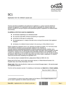 Ofsted Sc2 Form Online Fill And Sign Printable Template Online US