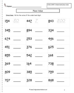 Printable 2nd Grade Math Worksheets Place Value Math Worksheets Printable