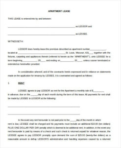 Printable Blank Lease Agreement Form 19 Free Word PDF Documents