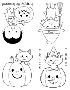 Printable Halloween Coloring Books Happiness Is Homemade