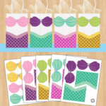 Printable Mermaid Party Favor Bags Mermaid Birthday Party Ideas