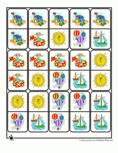 Printable Summer Dominoes Woo Jr Kids Activities