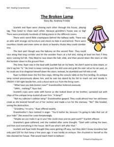 Resources Fifth Grade Reading Worksheets