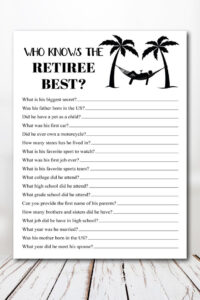 Retirement Party Games Retirement Bingo Teacher Retirement Game