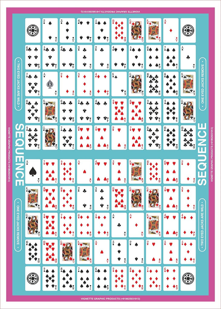 Sequence Board Game Printable