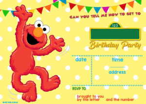 Sesame Street Birthday Invitations Online Sesame Street Birthday