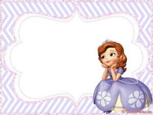 Sofia The First Blank Invitation Invitation World Sofia