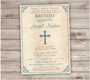 Spanish Printable Baptism Invitations Espanol Catholic Church