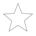 Star Printable Templates Children Coloring 5 Point Stars Template Free