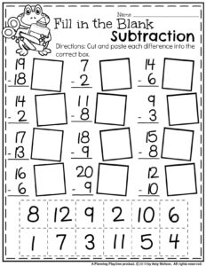 Summer First Grade Worksheets Planning Playtime