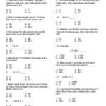 Third grade test practice multiplication division