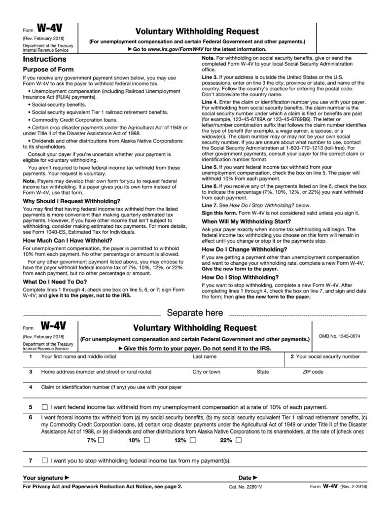 W 4v 2022 Fill Online Printable Fillable Blank Form w 4v