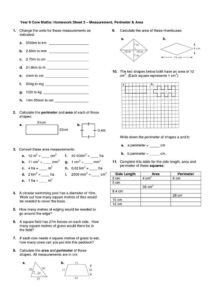 Year 4 Homework Sheet Prinable Educative Printable