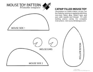 365 Designs DIY Burlap And Denim Mouse Toy